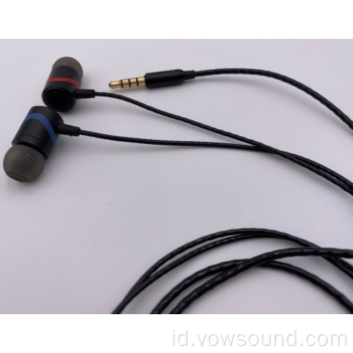 Sport In Ear Earphone Logam Earphone Kabel